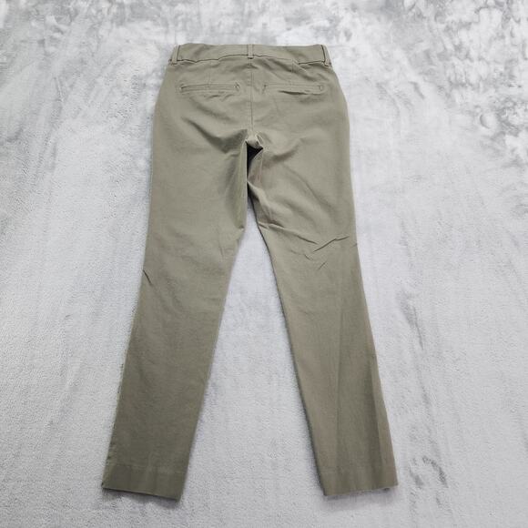 Old Navy Pants Womens 2 Green High Rise Pixie Skinny Ankle Stretch Office Career - Picture 3 of 12